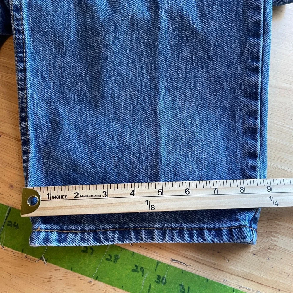 Y2K Levis 550 Relaxed Fit 40x32 100% Cotton Medium Wash Denim Blue Jeans Zip Fly